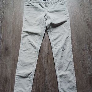 American Eagle Cordury Jegging Size: 4 Color; light grey